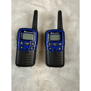 Midland X-Talker Two Way Radio Walkie Talkie Pair Black Blue Weather Alert WX
